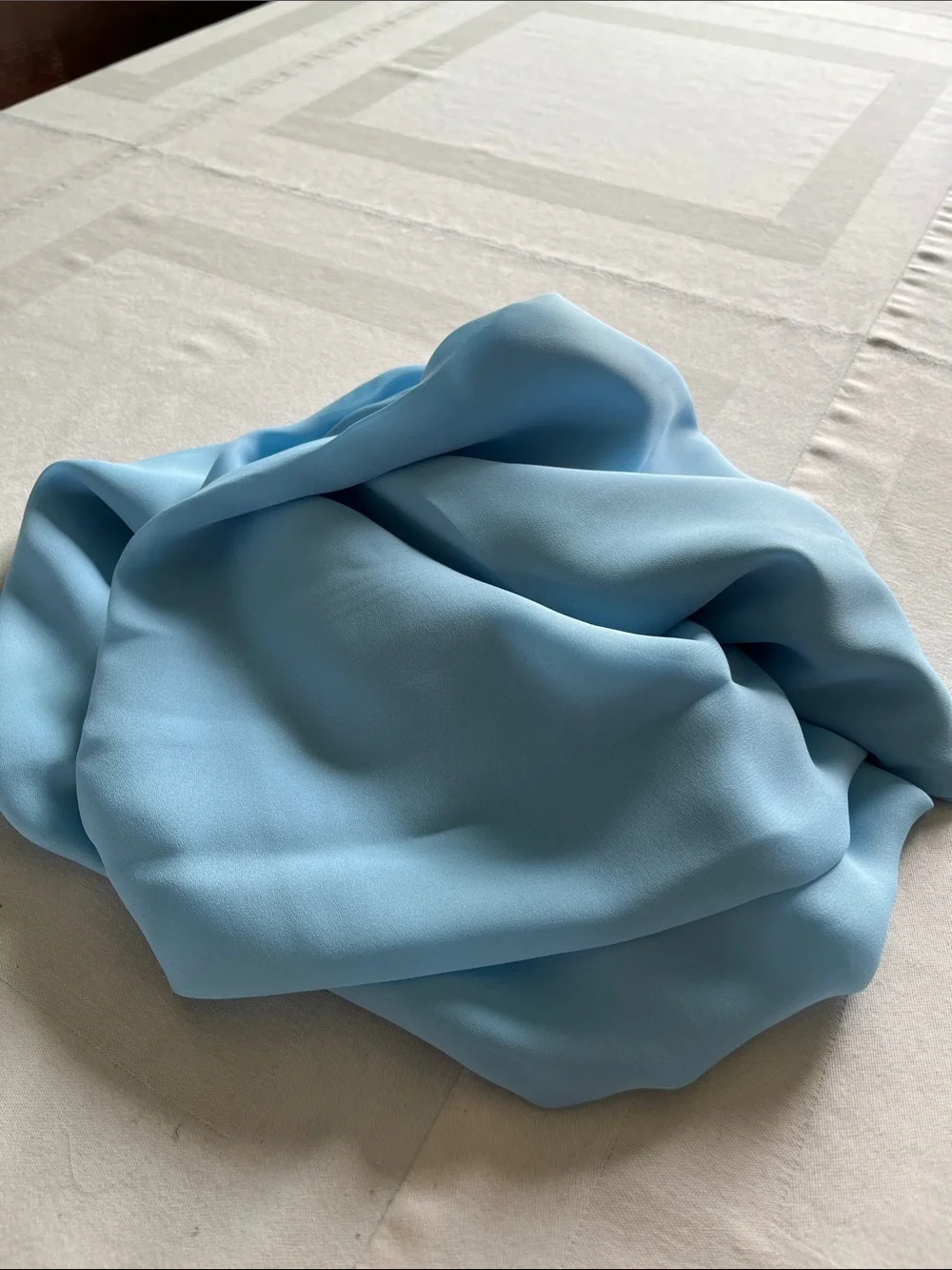 Light Blue Chiffon Fabric 2 Yards